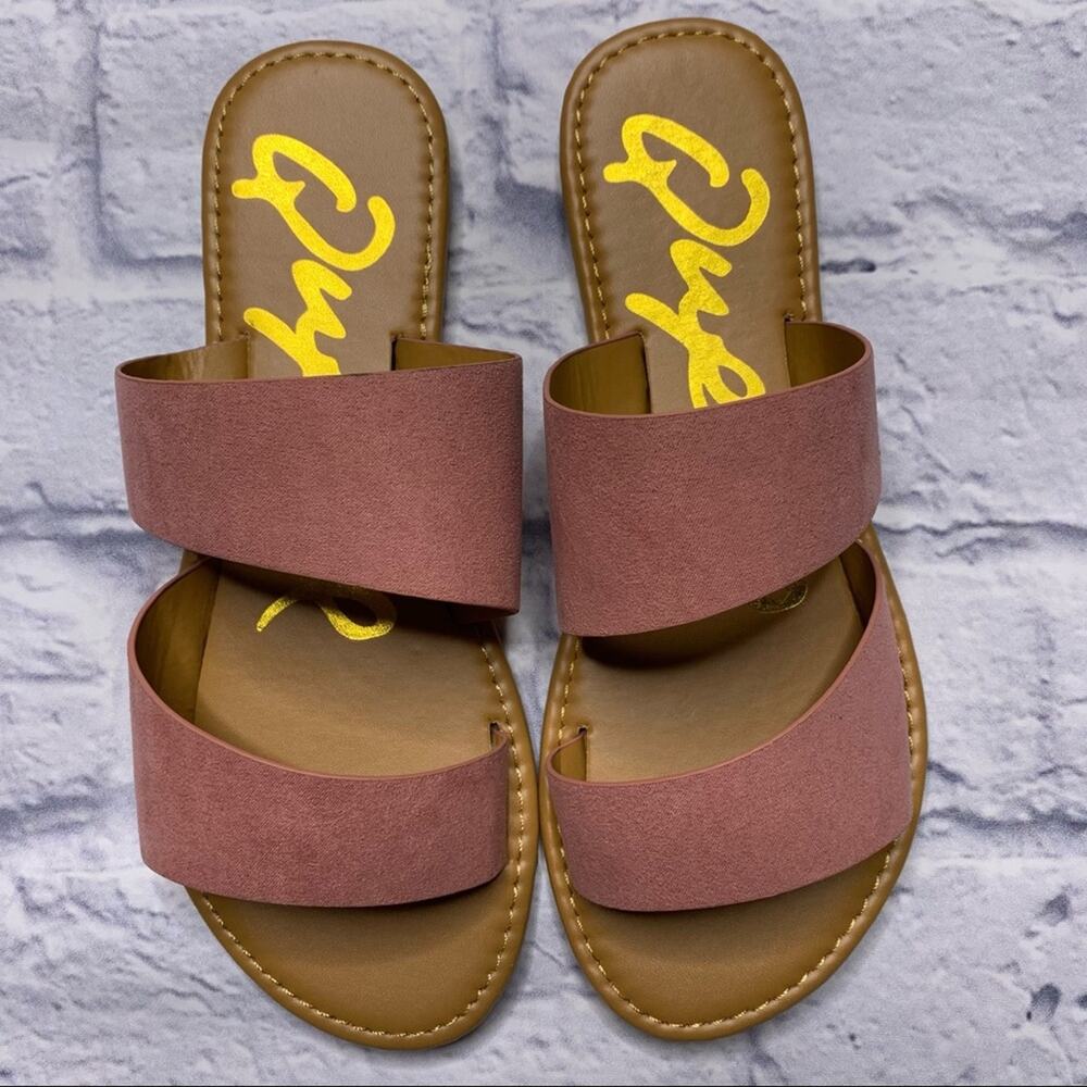 Qupid Ash Rose Athena Sandal